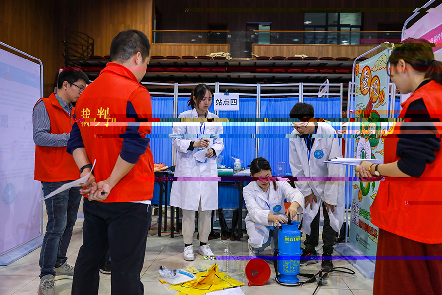 圖5 公共衛生基本技能操作考核選手表現